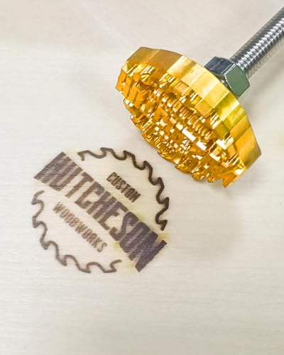 Brandeisen für Holz, individuelles Logo, Metall, Branding, Eisenstempel für Holz, Steak, Leder, Kuchen, Brot, Hochzeitsgeschenke, handgefertigt von Design (2,54 cm)