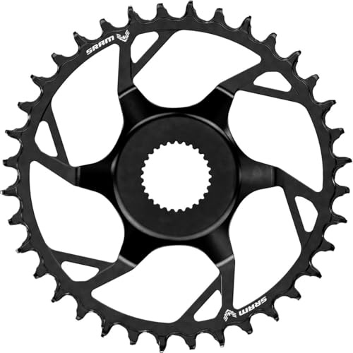 Sram Kettenblatt Eagle Bosch DU38 12-f., sw, 38 Z, T-Type, Stahl, DM, CL55, 116218058003