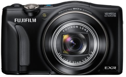 Fujifilm FinePix F800EXR 16MP Digital Camera with 20x Optical Image Stabilized Zoom and 3-Inch LCD Black (Renewed)