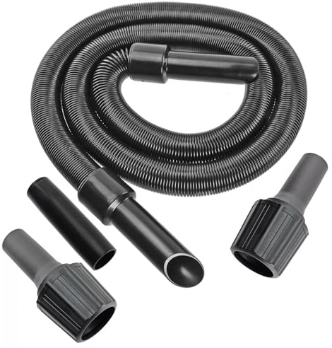 SPARES2GO 6m Extension Pipe Hose Kit for Vacmaster Vacuum Cleaner (6 Metre Hose + 3 x Adaptors)