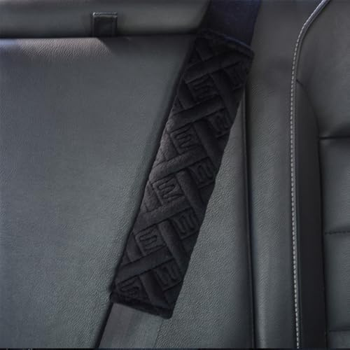 Einesin Seat Comfort Harness Pads, 1-Pack Universal Car Seat belt pads cover for A More Comfortable Driving, Seat Belt Shoulder Strap Covers Harness Pad, Travel Cushion Seat Belt Covers-Black