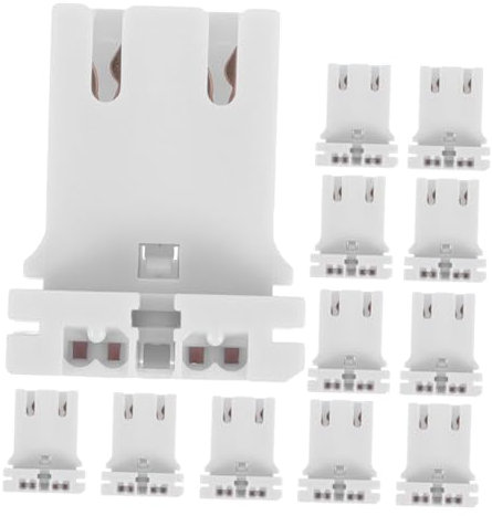 Artibetter 12stücke Leuchtstofflampenfassung Mit Plug-in-design Kompatibel Für -röhren Aus Widerstandsfähigem Material Sicherer Halt Für Led-lampen Und Deckenleuchten