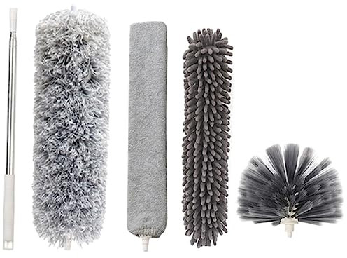 CIYODO Plumero De Limpieza Varilla Para Quitar El Polvo Plumero Para Techos Para Muebles y Ventiladores De Techo Para Limpieza Interiores