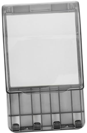 CLISPEED Cubierta Protectora de Enchufe Gancho, Caja a Prueba de Salpicaduras, Adhesiva para Baño y Cocina, Tapa de Receptáculo Exterior Transparente, Instalación sin Taladro, 1 Unidad