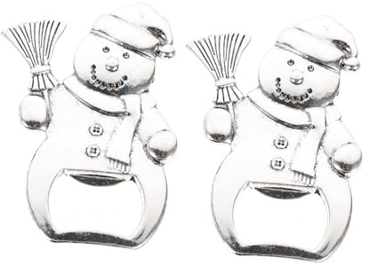 VALICLUD 4 Pezzi Neve Natale Martini Per Montato Apribottiglie Natalizie Apribottiglie Natale