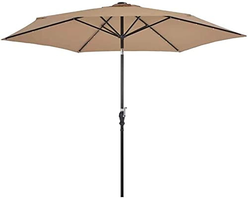 Ombrelloni da giardino Cortile Ombrello Luce Senza Fili Ombrello Luce con Clip Ombrello Pole Luce Solare Impermeabile 300 Cm Ombrello Illuminazione Esterna Spiaggia Deck Giardino Decorazione Festa