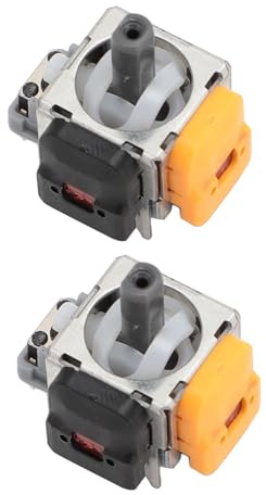 BONKZEBU Capteur Analogique 3D de Remplacement pour Effet Hall, Module de Joystick 3D pour Contrôleur de Jeu 2 Pièces, Capteur de Joystick en Métal ABS, Capteur de Joystick de Haute