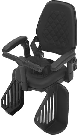 YOICUATGNA Siège enfant de vélo, montage arrière, siège de vélo pour bébé, 50 kg, avec ceintures de sécurité, repose-pieds et accoudoirs amovibles, pour vélos de ville et autres vélos avec siège