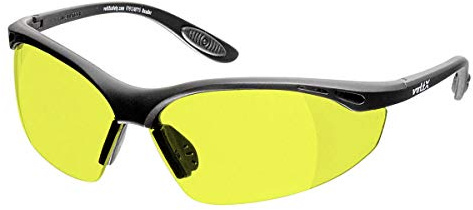 voltX Constructor skydds- och läsglasögon med hel lins, UKCA och CE EN166f-certifierade, inklusive säkerhetssnodd med huvudstopp + UV400 immskyddad lins – gul, +2,0 diopter