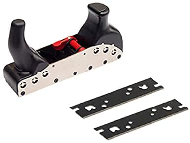 RALI 220 Evolution N Cepillo de Carpintero Manual de Madera con 2 Cuchillas Reversibles de Doble Corte | Cepillo de Carpintería Manual con Ajuste de Profundidad de la Cuchilla, Alineación Automática