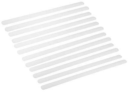 VOBOR Anti-Slip Tape - Non-Slip Stair Treads Tapes, steps clear stickers Non Slip Shower Stickers Clear Anti Slip Indoor Strips for Stairs Tread Step (12 Strips)