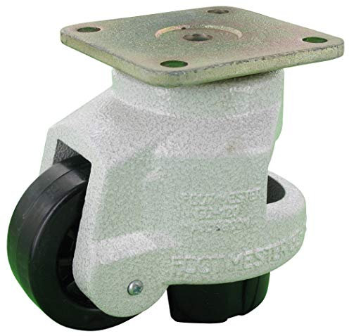 Rollentechnik Schwerlastrolle Nivellierrolle Industrierolle Möbelrolle Polyamid Ø75x30 mit Gleitlager Bauhöhe 120-138mm Tragfähigkeit 1000 kg