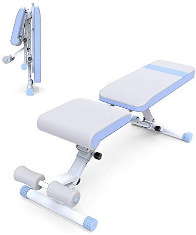 Hantelhocker Hantelbank Verstellbare Neigungs-Klappbank Sit-Up-Bauchbank Flache Übungs-Trainingsbank Mehrfach verstellbare Rückenlehne Bequeme Polsterung Heimtraining Fitnessstudio