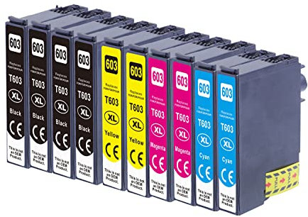 Tintenpatronen kompatibel Epson XP-2100 XP-3100 WF-2830 – ersetzt 603XL – 10er Set