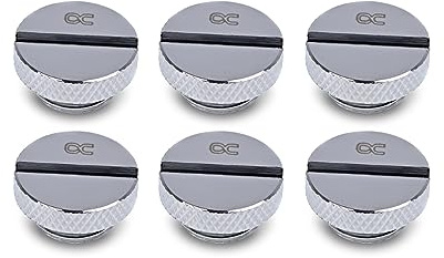 Alphacool 17623 Eiszapfen Verschlussschraube G1/4-6pcs Set Chrome