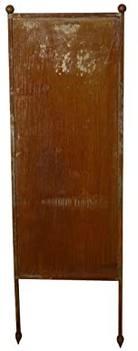 finehomegarden Stele Metall Edelrost Sichtschutz Uni Windschutz Dekowand Garten B54cm H163cm
