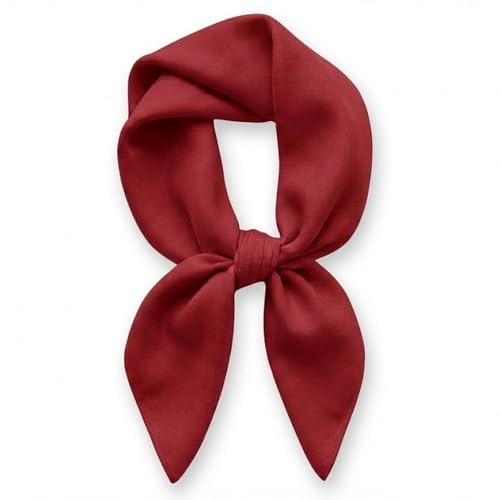 TigerTie Damen Nickituch Halstuch in einfarbig Uni - Weiches Tragegefühl - Tuchgröße 60 x 60 cm - 100% Baumwolle
