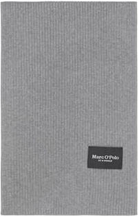 Marc O'Polo Herren Strickschal aus Bio-Baumwolle elegant, Grau (Grey Melange), One Size