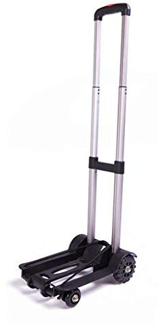 FLYIFE Chariots À Main Mobiles Chariot de Courses Pliant À Quatre Roues Chariot de Courses Chariot Portable Mini Chariot En Alliage D'Alumichariot À Bagages Panier D'Épicerie À Domicile/Aluminum Pipe