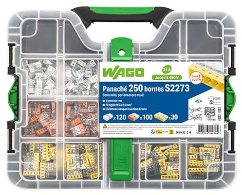WAGO Mallette 250 Bornes S2273 (120x2E + 100x3E + 30x5E)