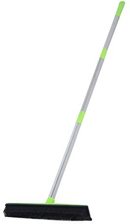 Strumento per la Pulizia della Rimozione della Polvere Spazzatrice per Pavimenti, Scopa per Pavimenti, Tappeti, Piastrelle, di Animali Domestici per Pavimenti (GREEN)