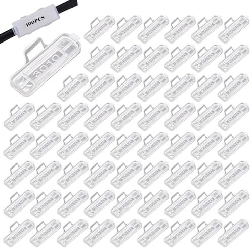 100 Stück Kabeletiketten，Kabelbinder Mit Kabelbeschriftung，3010 Transparent Kabeletiketten，Wiederverwendbare Für Kennzeichnung Und Sortierung Drähte Und Kabel