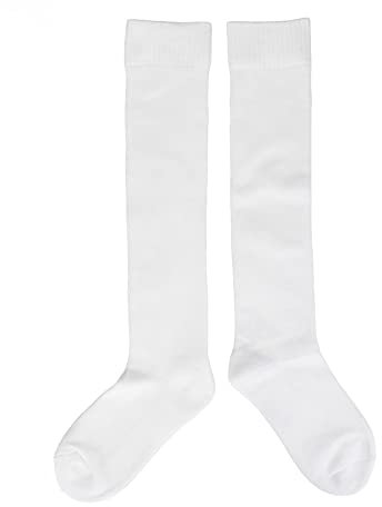 NOENNULL Fechtsocken aus Verdickter Baumwolle, Unisex-Fechtsocken, Schützende Fechtstrümpfe für Degensäbel und Florett für Damen und Herren, weiß (L-Größe)