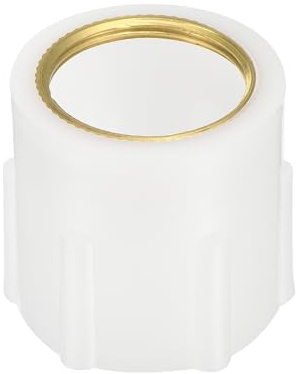 sourcing map Wasserhahn-Kontermutter-Verschluss, 3,1 x 4,1 cm, feste Basis, Wasserhahn, Anti-Lose-Mutter, Edelstahl für WC-Schüssel, Waschbecken, Badezimmer, Kunststoff, 1 Stück