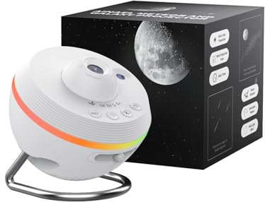 Ainael Proiettore Galassia, Proiettore Stelle Soffitto Planetaria Cielo Stellato Luce Notturna con Striscia Luminosa, Meteor and Galaxy Projector per Bambini Adulti Camera Regalo Compleanno Natale