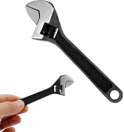 YTUGIL Small Adjustable Spanner Wrench, 4'' Mini Compact Adjustable Spanner for Mechanical, Car, and Bike Repairs, Portable Hand Wrench Tool, Lightweight and Durable