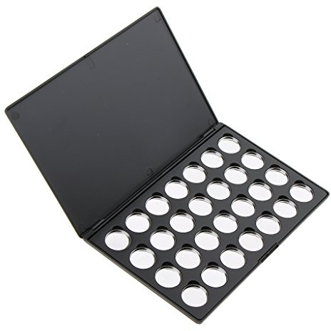 Leere magnetische Palettenbox für Lidschatten, Puder, Make-up-Koffer + Schaumstoff + Pfannen