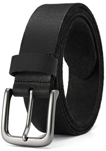 CHAOREN Gürtel Herren Echtleder Mode, 38mm Echtledergürtel aus Hochwertiger Vollnarben-Büffelledergürtel, Perfekt für Casual-Looks und Jeans