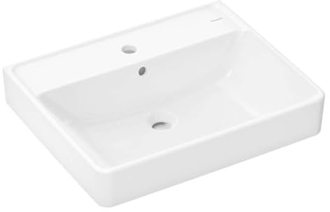 hansgrohe Waschtisch Xanuia Q 600x480mm, mit Hahnloch/Überlauf, weiß