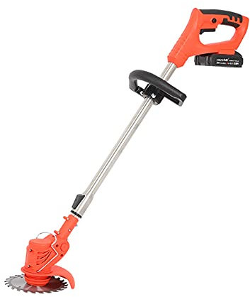 LKYLGYU Tondeuse à Gazon électrique sans Fil, Petite Tondeuse à Gazon Portable, réglable et détachable, Outils de Jardinage pour vergers et pelouses, 3 Lames