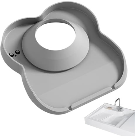 Spülbecken-Entwässerungsmatte – Schutz für Wasserhahn und Abtropffläche | Wasserhahn Splash Guard – Matte für Küchenspüle | Abtropfschale für Wasserhähne, Seifenschale für O