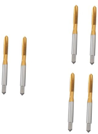 NUOBESTY 3 Ensembles Taraud À Fileter Acier À Haute Avec Revêtement Pour Machines De Perçage Taraudage Compatible Cnc Fraiseuses 2 Pièces * 3