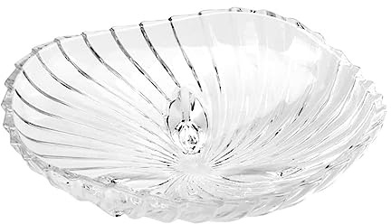 NTIYOU Fruit Bowl Fruit Bowl Fruit Basket Centerpiece Modern Simplicity Crystal Glass Dried Fruit Snack Decorative Fruit Dish Trays