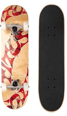 TITUS Skateboard Mini - Skateboard Kinder ab 6 Jahre, Mini Size Kinderskateboard bis 8 Jahre, Jungen & Mädchen