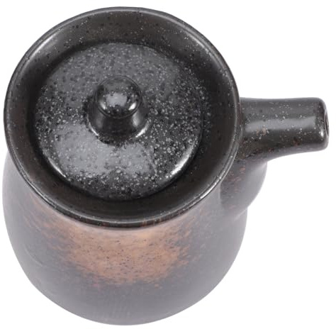 UKCOCO Botella De Salsa De y Dispensador De Vinagre Japonés Pequeño De Cerámica Lisa, Resistente y Fácil De Limpiar, Para Uso Hogar y Restaurante