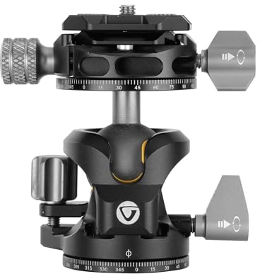 Vanguard LBP-45S Rótula de Bola de Perfil bajo para trípode | Ball-head, Profesional, Bola de 30mm, Capacidad hasta 15kg, Arca