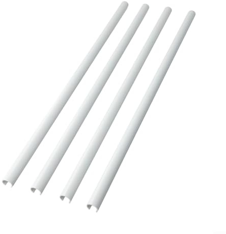 Gettimore 4pcs Radiator Pipe Covers with Flexible Length Adjustment, Designed to Enhance Pipe Appearance and Simplify Radiator Pipe Coverage (White-500mm)