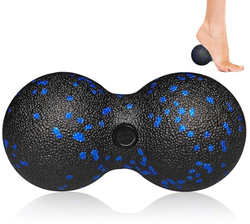 Sfere per Massaggio Muscolare Doppia,Peanut Massage Ball aiuta a sciogliere i muscoli,Palline massaggio Per Piedi e Schiena,per l'uso a casa,in palestra o in ufficio