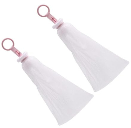 JOINPAYA Red de Espuma para Jabón Facial 2 Piezas, Bolsa de Jabón para Limpieza Facial y Corporal, Material Duradero, Uso en Ducha, Accesorio para Crear Espuma Fácil y Rápida