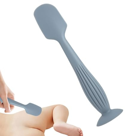 Nappy Cream Spatula, Ointment Applicator Spatula, Professional Silicone Skin Tool 4x16.5cm for Business Trip Home Daily Outing Outdoor Traveling Traveling Diaper Rash Soft Flexible Paste Gear