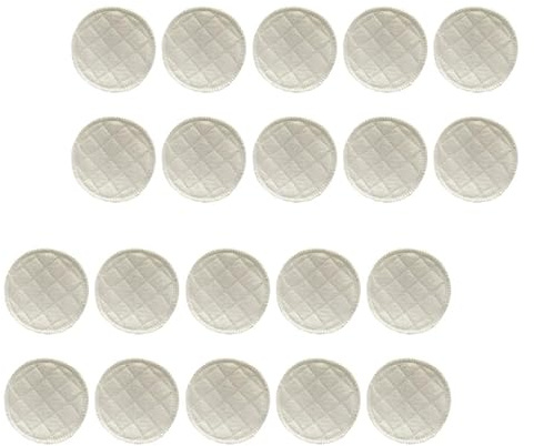 Vaguelly Coppette Assorbilatte Riutilizzabili in Cotone Traspirante, Lavabili, 20 Pezzi, Morbide e Confortevoli per Allattamento e Shower