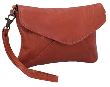 Gusti Umhängetasche Leder - Karisma Damen Handtasche Ledertasche Vintage braun Leder