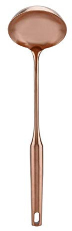 Edelstahl Schöpflöffel Löffel Küche Turner, große Suppenkelle Nützliche Küche Turner Kochwerkzeug Utensil Tool(Soup Ladle-Rose Gold)