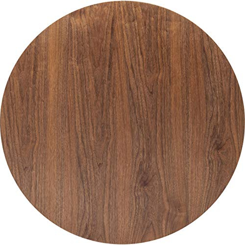 Kare Design Tischplatte Invitation Round, D90 cm, Walnuss, Mix & Match, modernes Design, Individuell, Kombinierbar, Platzsparend, Rund, Büro, Esszimmer