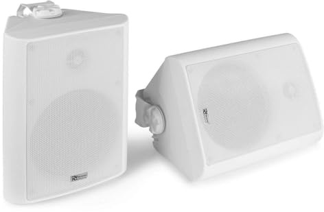 Power Dynamics BC65V Lautsprecher Set 150 Watt, 100 Volt, 8 Ohm Innen- und Außenlautsprecher, Lautsprecher Boxen IP56, 2 Wege Speaker, In- Outdoor Speaker, Installationslautsprecher