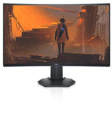 Dell Gaming S2721HGF 27 Curved FHD 144Hz (1920 x 1080) VA Ultra-Thin Bezel, Nvidia G-Sync and AMD FreeSync (HDMI, DisplayPort), VESA Certified, Gray